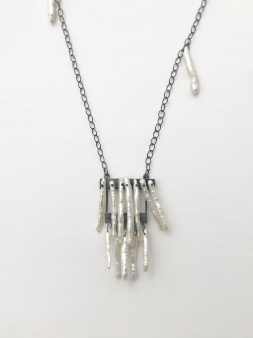 Venus Pearl Fringe Opera Necklace